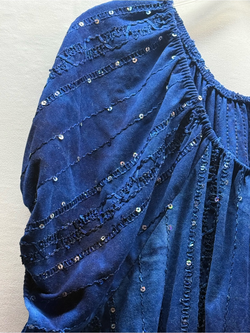 Shannon Ford Royal Blue Embellished Women's Tunic Size 1X - Picture 5 of 8